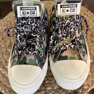 Converse Sneakers (Green Camouflage)